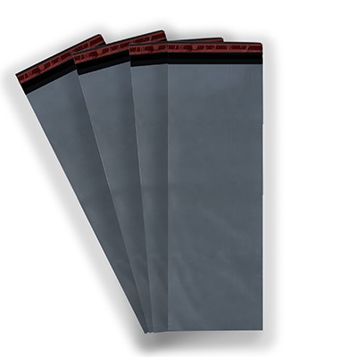 100 x Strong Long Grey Postal Poly Mailing Bags 12